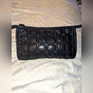 Kate Spade quilted, zippered clutch makeup bag.